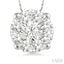 Round Shape Lovebright Essential Diamond Solitaire Pendant