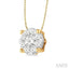 Round Shape Lovebright Essential Diamond Solitaire Pendant