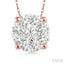 Round Shape Lovebright Essential Diamond Solitaire Pendant