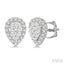 Pear Shape Halo Lovebright Essential Diamond Earrings