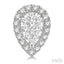 Pear Shape Halo Lovebright Essential Diamond Earrings