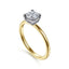 Round Diamond Hidden Halo Engagement Ring