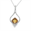 Citrine & Diamond Pendant