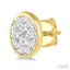 Oval Shape Bezel Set Lovebright Essential Diamond Stud Earrings