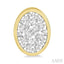 Oval Shape Bezel Set Lovebright Essential Diamond Stud Earrings