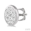 Oval Shape Bezel Set Lovebright Essential Diamond Stud Earrings