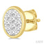 Oval Shape Bezel Set Lovebright Essential Diamond Stud Earrings
