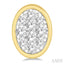 Oval Shape Bezel Set Lovebright Essential Diamond Stud Earrings