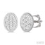 Oval Shape Bezel Set Lovebright Essential Diamond Stud Earrings