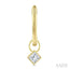 Princess Shape Bezel Set Diamond Huggie Fashion Earrings