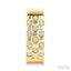 Checkered Diamond Fashion Half Hoop Earrings