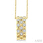 Checkered Diamond Fashion Pendant