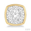 Cushion Shape Bezel Set Lovebright Essential Diamond Stud Earrings