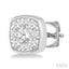 Cushion Shape Bezel Set Lovebright Essential Diamond Stud Earrings