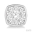 Cushion Shape Bezel Set Lovebright Essential Diamond Stud Earrings