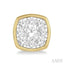Cushion Shape Bezel Set Lovebright Essential Diamond Stud Earrings
