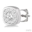 Cushion Shape Bezel Set Lovebright Essential Diamond Stud Earrings