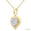 Heart Bezel Set Lovebright Diamond Fashion Pendant
