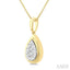 Pear Shape Lovebright Diamond Fashion Pendant