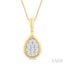 Pear Shape Lovebright Diamond Fashion Pendant