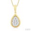 Pear Shape Lovebright Diamond Fashion Pendant