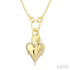 Golden Glow Heart Lock & Key Charm Diamond Fashion Pendant