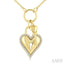 Heart Lock & Key Charm Diamond Fashion Pendant