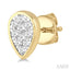 Pear Shape Bezel Set Lovebright Essential Diamond Stud Earrings
