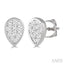 Pear Shape Bezel Set Lovebright Essential Diamond Stud Earrings