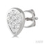 Pear Shape Bezel Set Lovebright Essential Diamond Stud Earrings