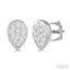 Pear Shape Bezel Set Lovebright Essential Diamond Stud Earrings