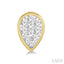 Pear Shape Bezel Set Lovebright Essential Diamond Stud Earrings