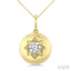Circle Diamond Fashion Dome Pendant
