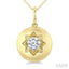 Circle Diamond Fashion Dome Pendant