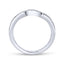 Diamond Contour Wedding Ring