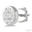 Round Shape Bezel Set Lovebright Essential Diamond Stud Earrings