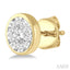 Round Shape Bezel Set Lovebright Essential Diamond Stud Earrings