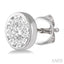 Round Shape Bezel Set Lovebright Essential Diamond Stud Earrings