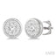 Round Shape Bezel Set Lovebright Essential Diamond Stud Earrings
