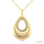 Golden Glow Bold Drop Diamond Fashion Pendant