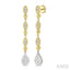Pear Shape Lovebright Diamond Long Earrings