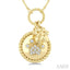 Dog Paw Charm Diamond Fashion Pendant