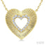 Pirouette Heart Shape Diamond Fashion Pendant