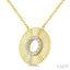 Pirouette Circle Diamond Fashion Pendant