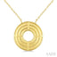 Pirouette Circle Diamond Fashion Pendant