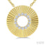 Pirouette Circle Diamond Fashion Pendant