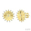 Circle Fluted Diamond Fashion Earrings