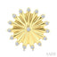 Circle Fluted Diamond Fashion Earrings