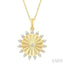 Circle Fluted Diamond Fashion Pendant