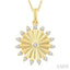 Circle Fluted Diamond Fashion Pendant